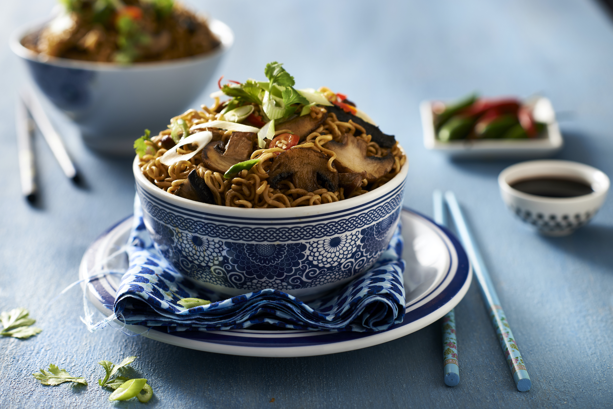 Spicy Korean Beef & Mushroom Egg Noodles