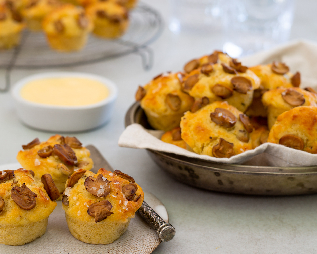 Mini Cheese & Mushroom Muffins