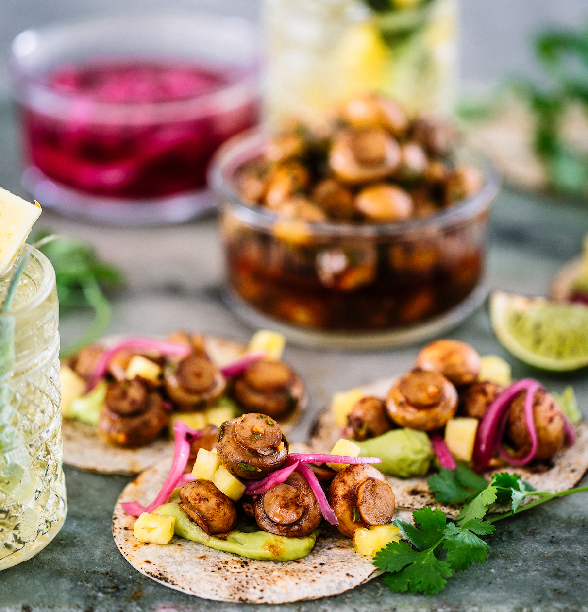 Mini Mushroom Tacos